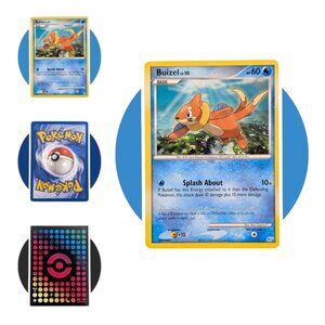 Diamond & Pearl Pokemon Card (E19): Buizel 1/12, Manaphy Stamp